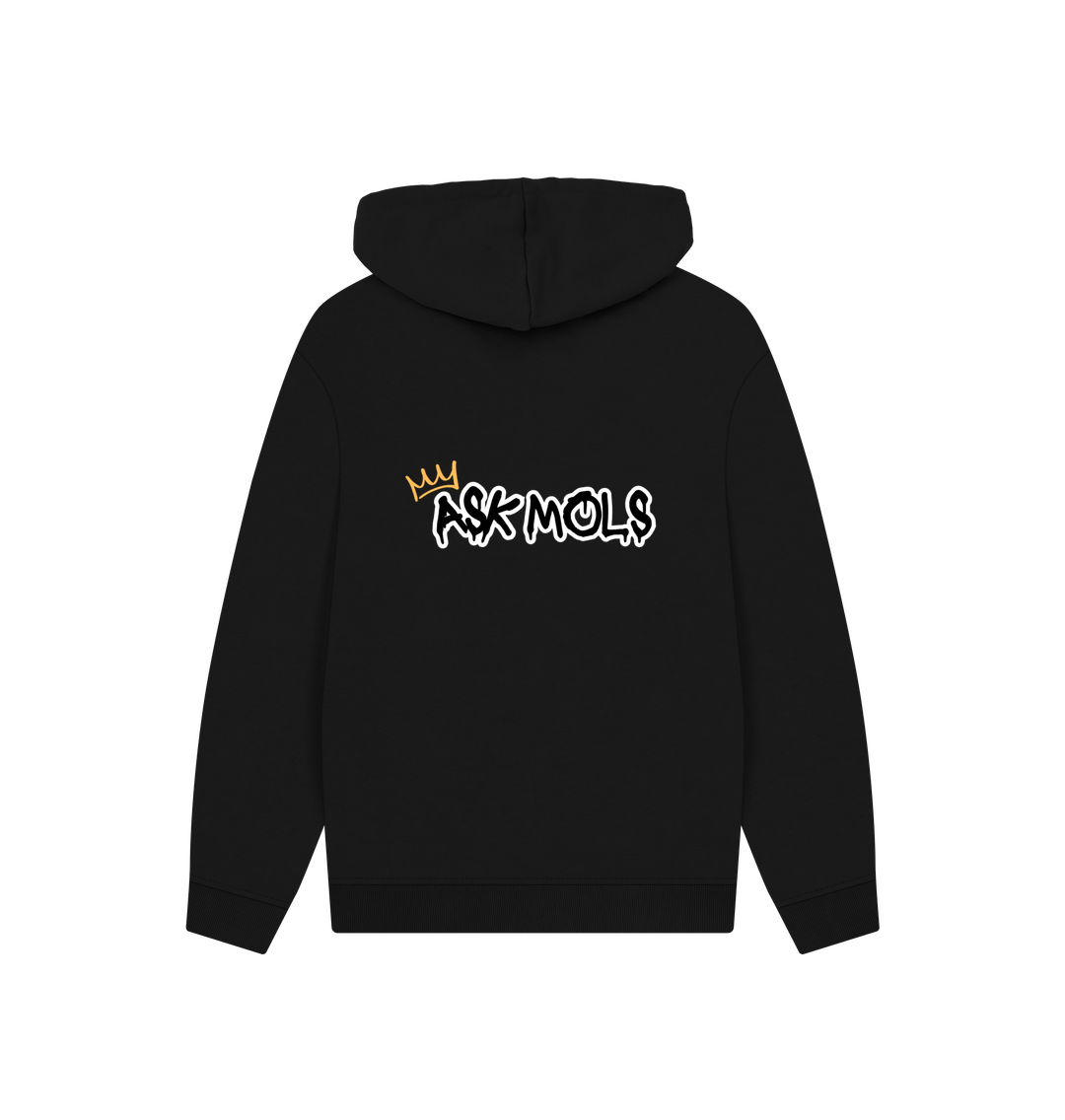 Black Printed Hoody
