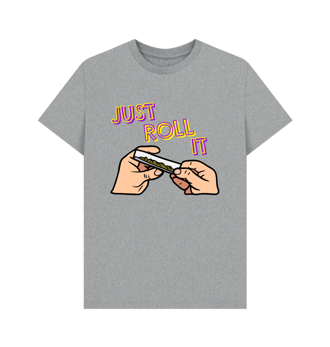 Athletic Grey Printed T-shirt Front