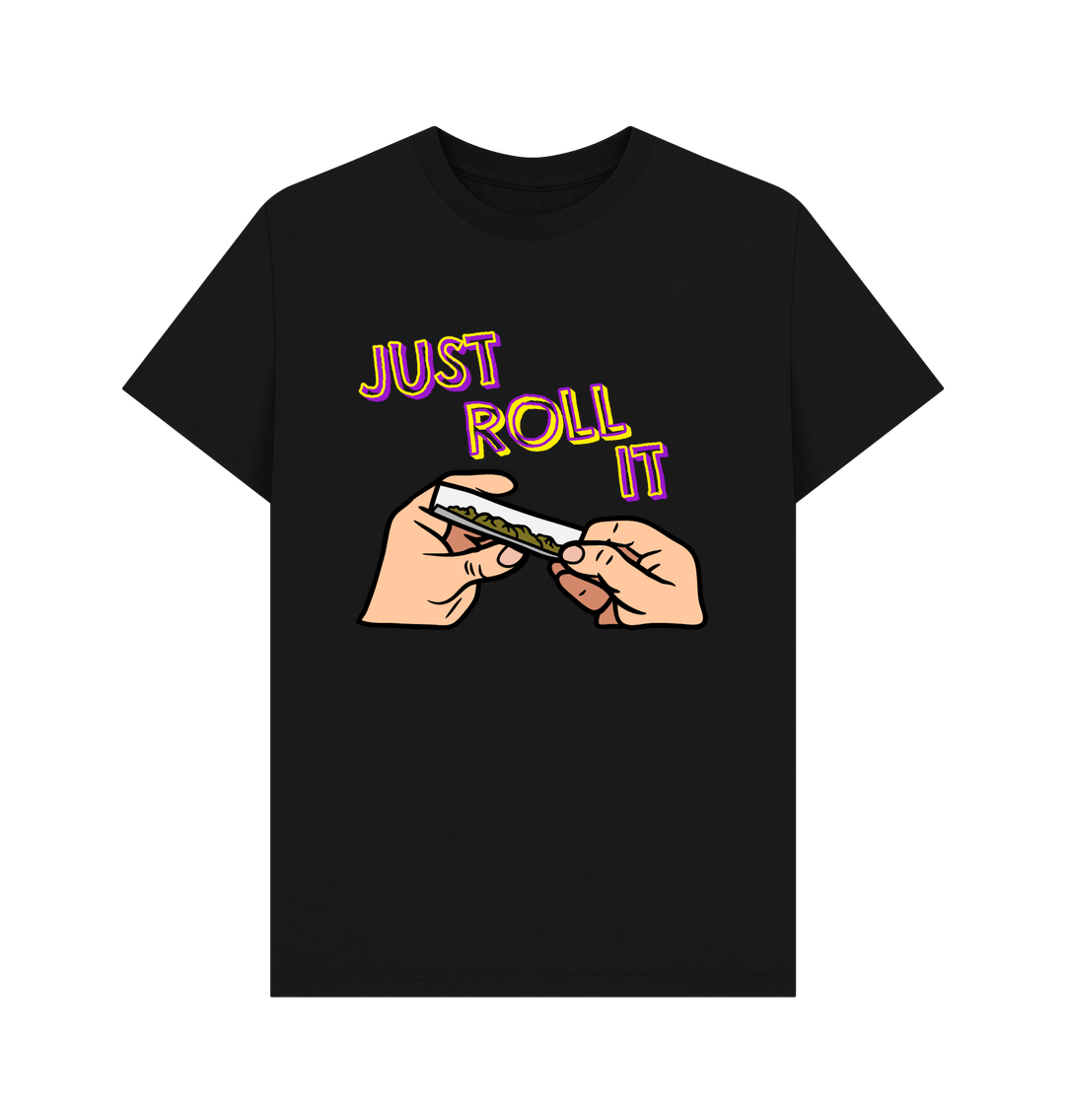 Black Printed T-shirt Front