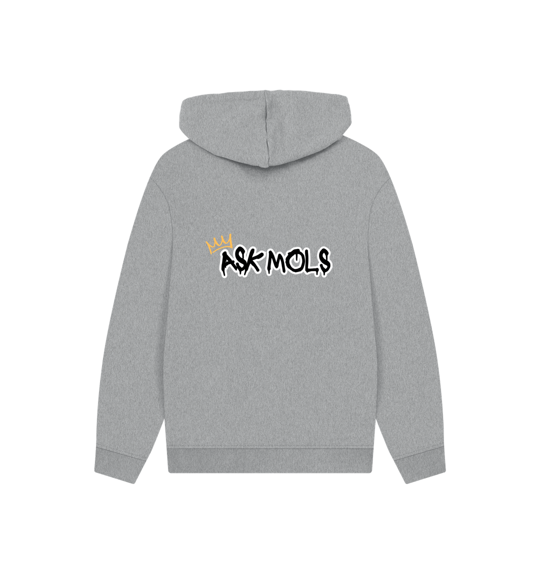 Athletic Grey Printed Hoody