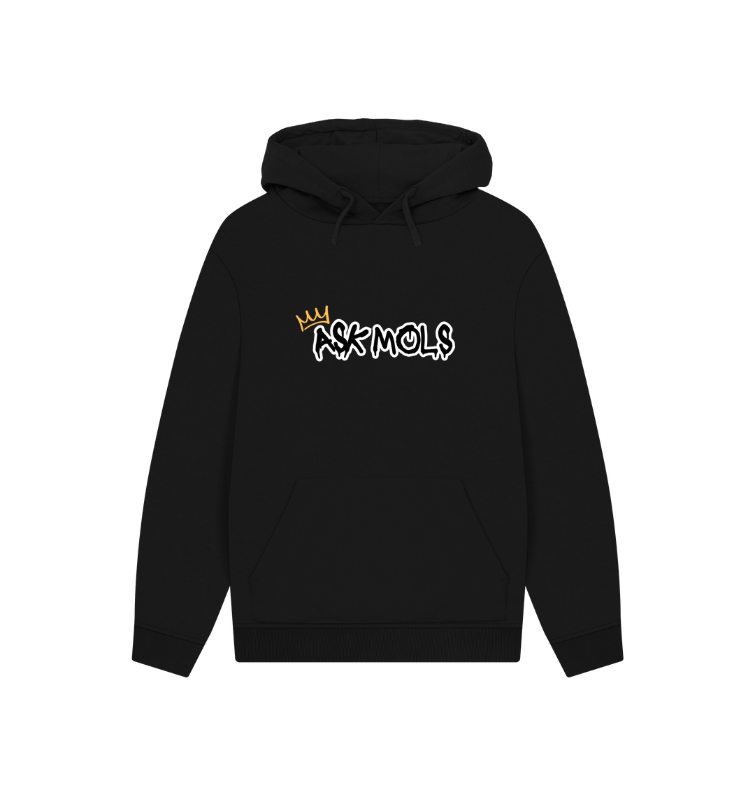 Black Printed Hoody