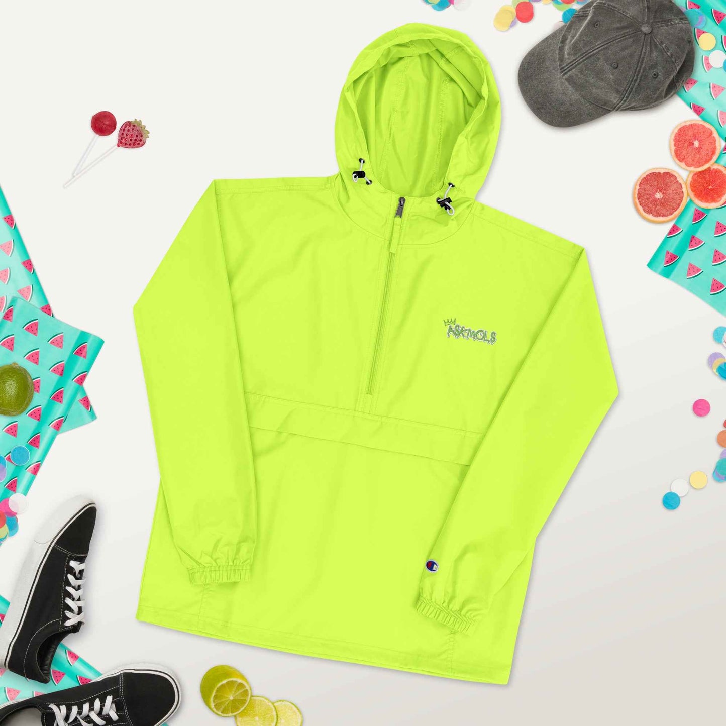 Askmols Embroidered Champion Packable Jacket