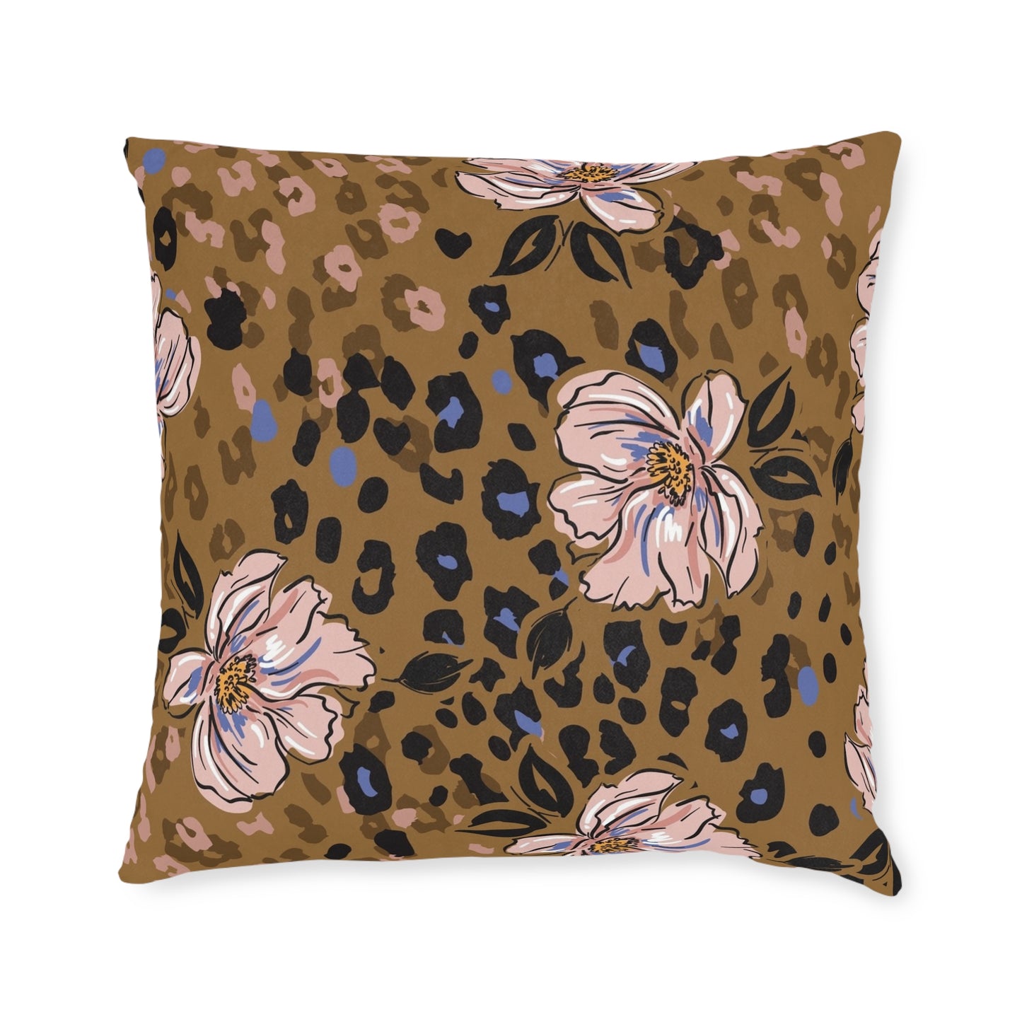 Floral Square Pillow - Pink BackAdd a custom touch to any home thanks to the personalized pillow covers of these square pillows. Made with soft, cruelty-free faux suede for a luxuriously soft feeliHome DecorPrintifyASKMOLSFloral Square Pillow - Pink Back