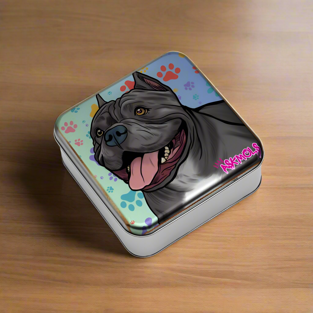 Bully Tinmetal tin featuring AskMols Art 

Designer Silver Tin

Designer Silver Tin

Printed on secure slip lid
Square tin with 3D print wrap
Curved edges to corners
17 cm x Wrap Lid TinsContradoASKMOLSBully Tin