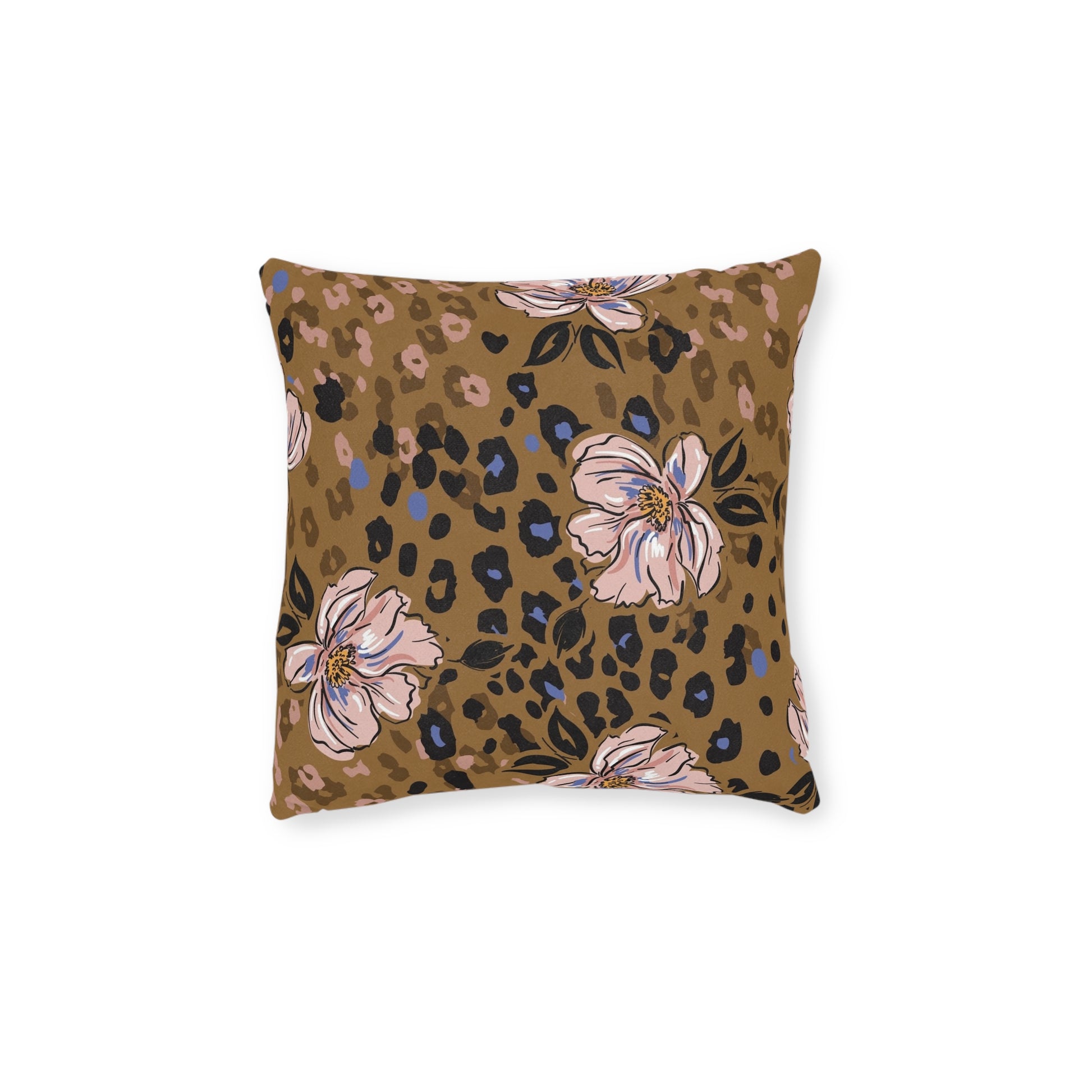 Floral Square Pillow - Pink BackAdd a custom touch to any home thanks to the personalized pillow covers of these square pillows. Made with soft, cruelty-free faux suede for a luxuriously soft feeliHome DecorPrintifyASKMOLSFloral Square Pillow - Pink Back