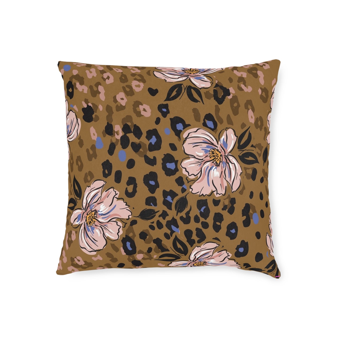 Floral Square Pillow - Pink BackAdd a custom touch to any home thanks to the personalized pillow covers of these square pillows. Made with soft, cruelty-free faux suede for a luxuriously soft feeliHome DecorPrintifyASKMOLSFloral Square Pillow - Pink Back