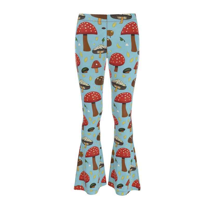 Crushed velour shroomies flares