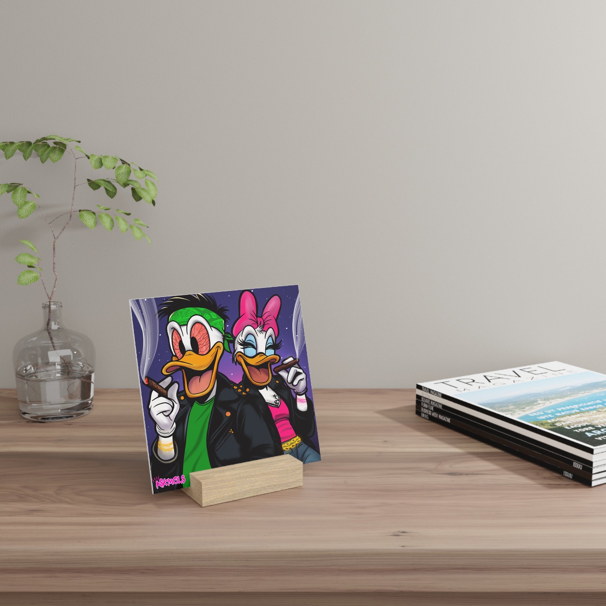 Ducks Gallery Board with StandThis gallery stand and board combo is the perfect decorating &amp; exhibition means. Each print comes with a hand-crafted, wooden display stand that is made in the UHome DecorPrintifyASKMOLSDucks Gallery Board