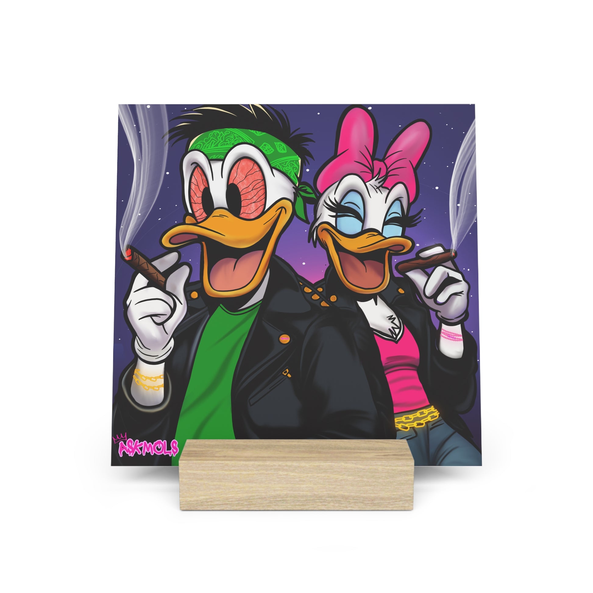 Ducks Gallery Board with StandThis gallery stand and board combo is the perfect decorating &amp; exhibition means. Each print comes with a hand-crafted, wooden display stand that is made in the UHome DecorPrintifyASKMOLSDucks Gallery Board