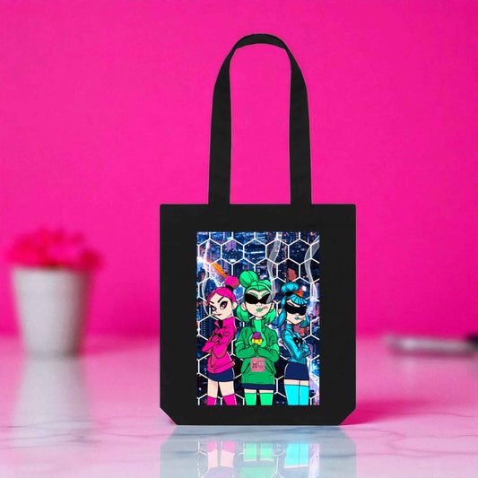 Strain Girls Organic Cotton Tote Bag | Cannabis Art Eco Shopper | ASKMOLS Stoner Bag