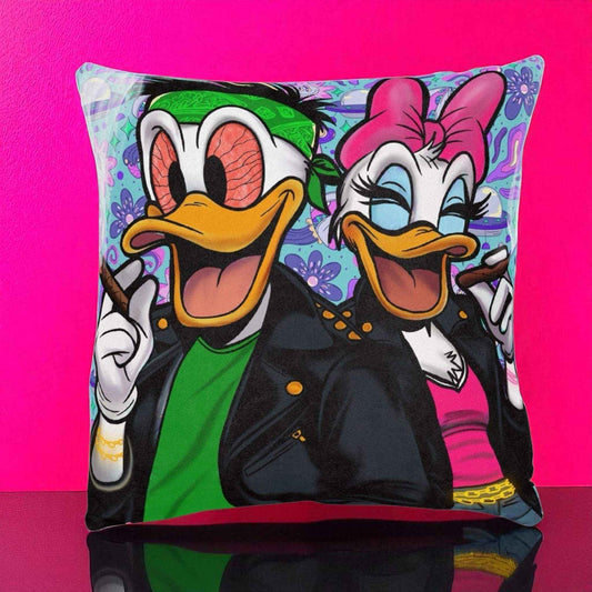 Square Pillow - Pink Back