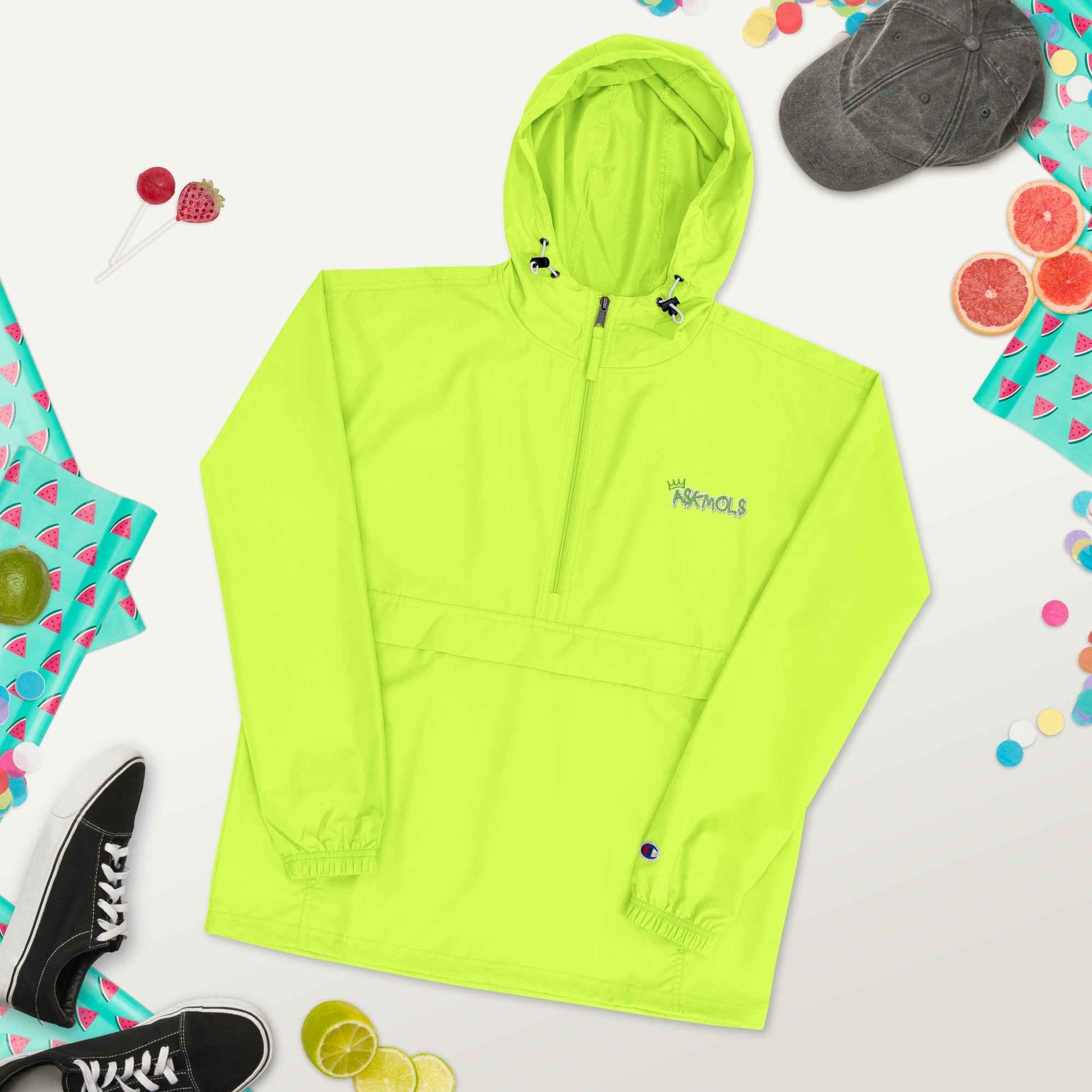 Askmols Embroidered Champion Packable Jacket